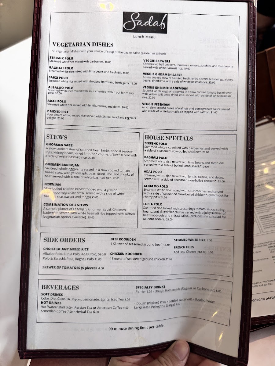 Menu Sadaf Restaurant-9